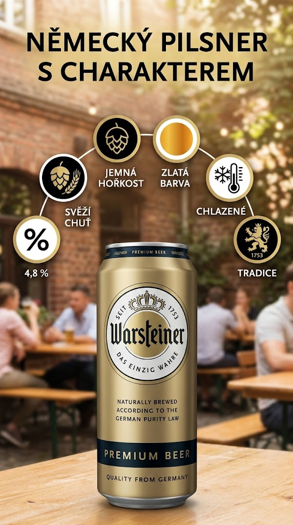 Warsteiner Premium Beer - mobilní infografika