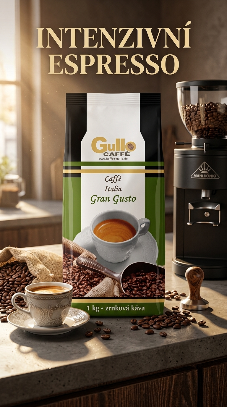 Gullo Caffe Italia Gran Gusto zrnková káva 1 kg - lifestyle poster