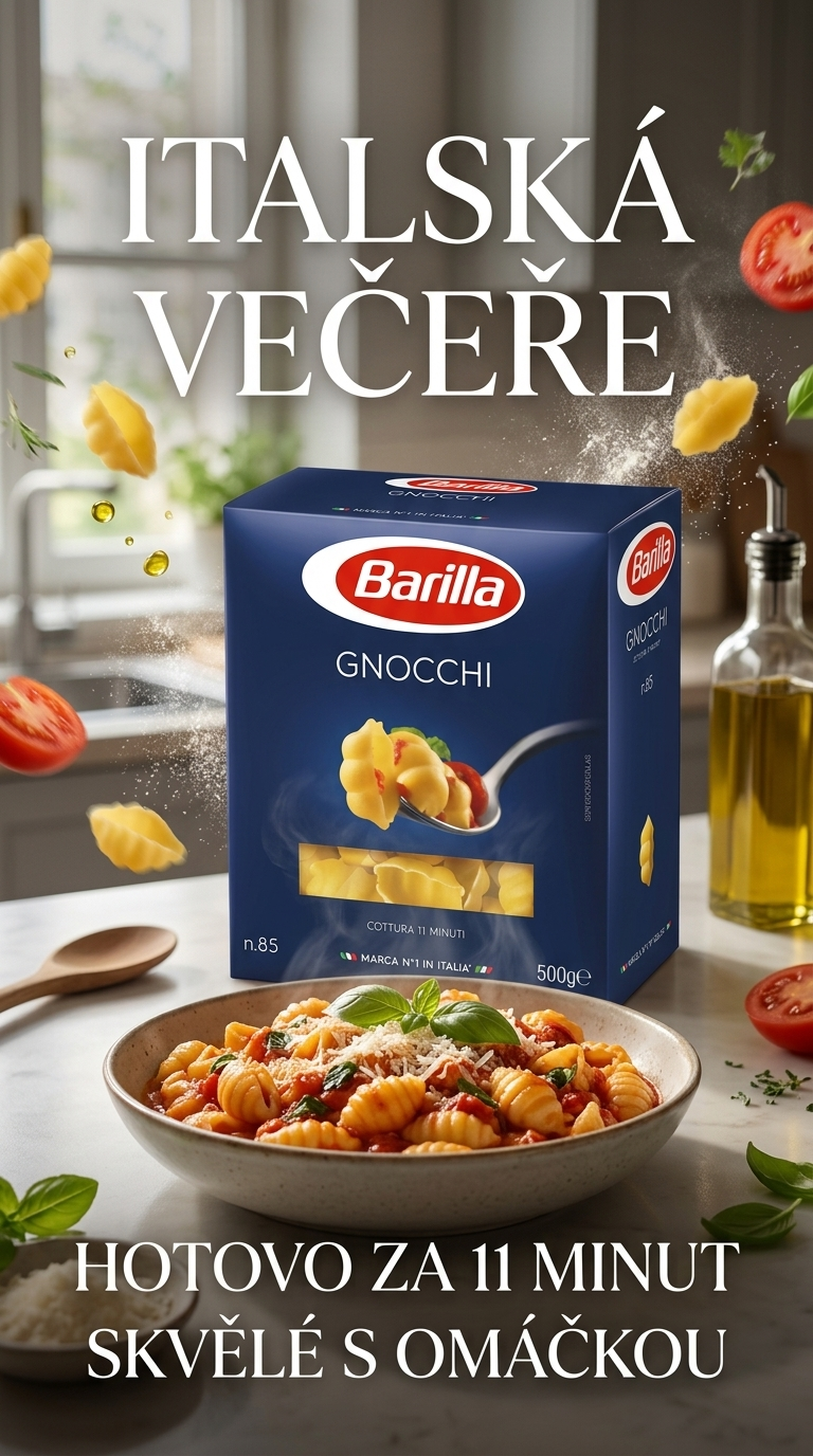 Barilla Gnocchi těstoviny 500 g - lifestyle poster