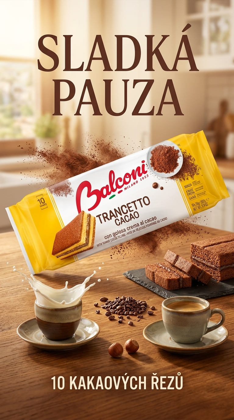 Balconi Trancetto Cacao kakaov&eacute; pi&scaron;kotov&eacute; &rcaron;ezy 10 ks, 280 g - lifestyle poster