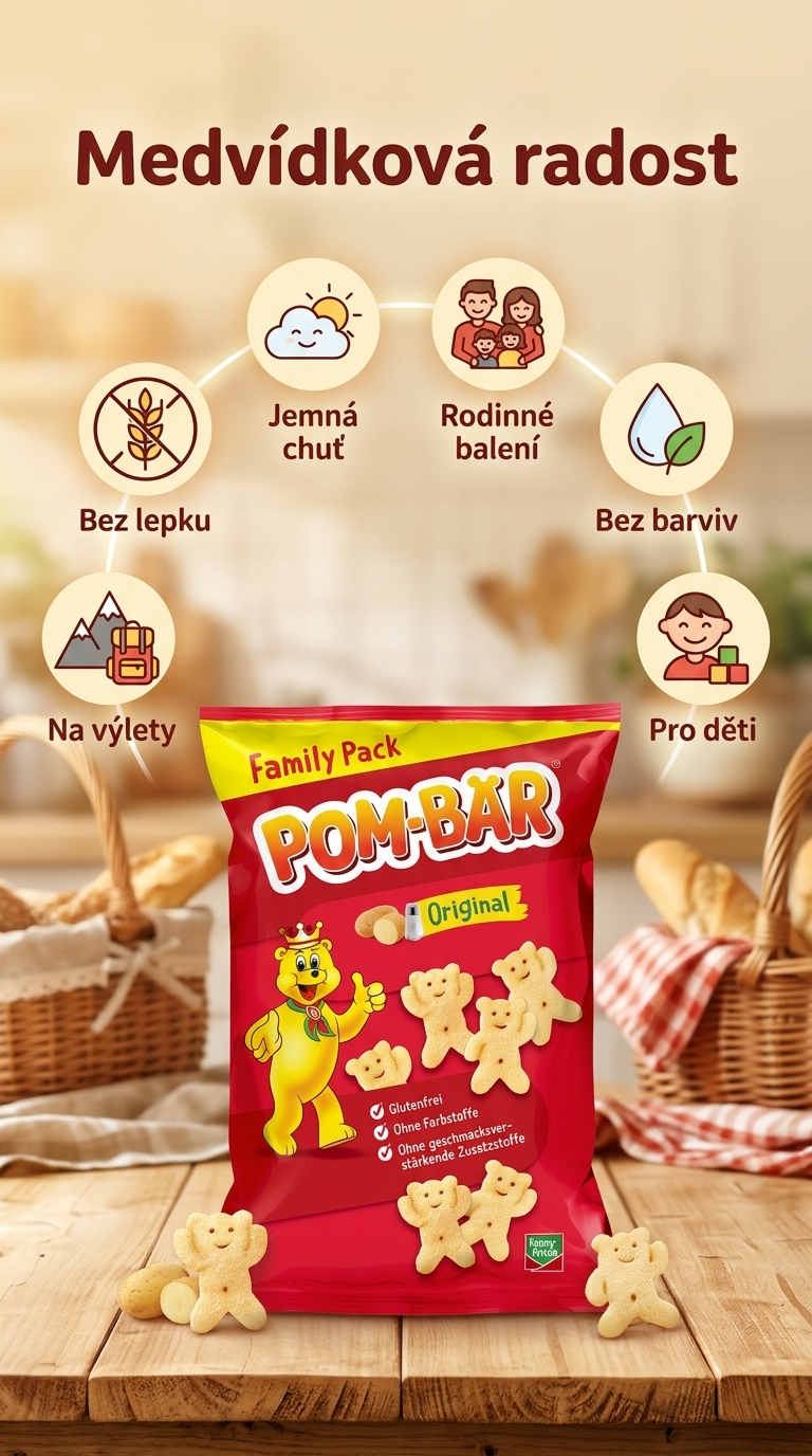 Pom-Bär Original rodinné balení 120 g - mobilní infografika