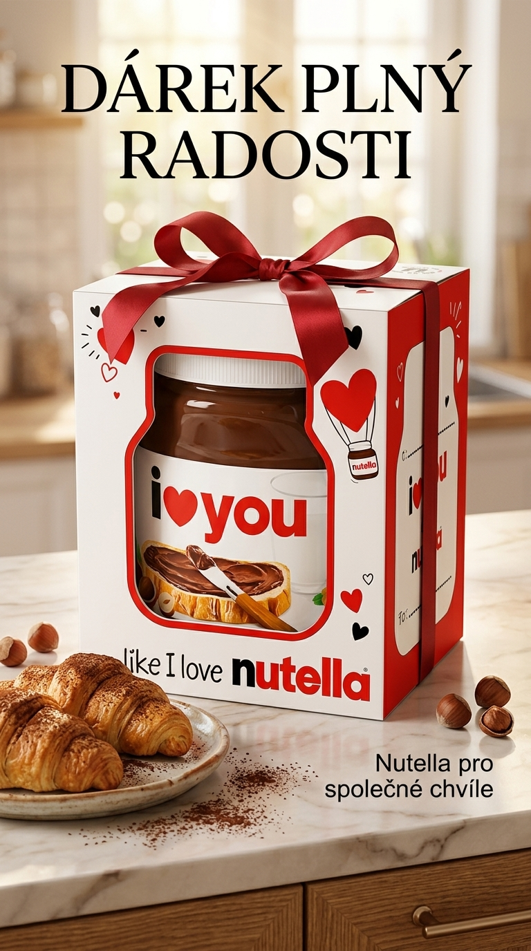 Ferrero Nutella dárkové balení 350 g - lifestyle poster