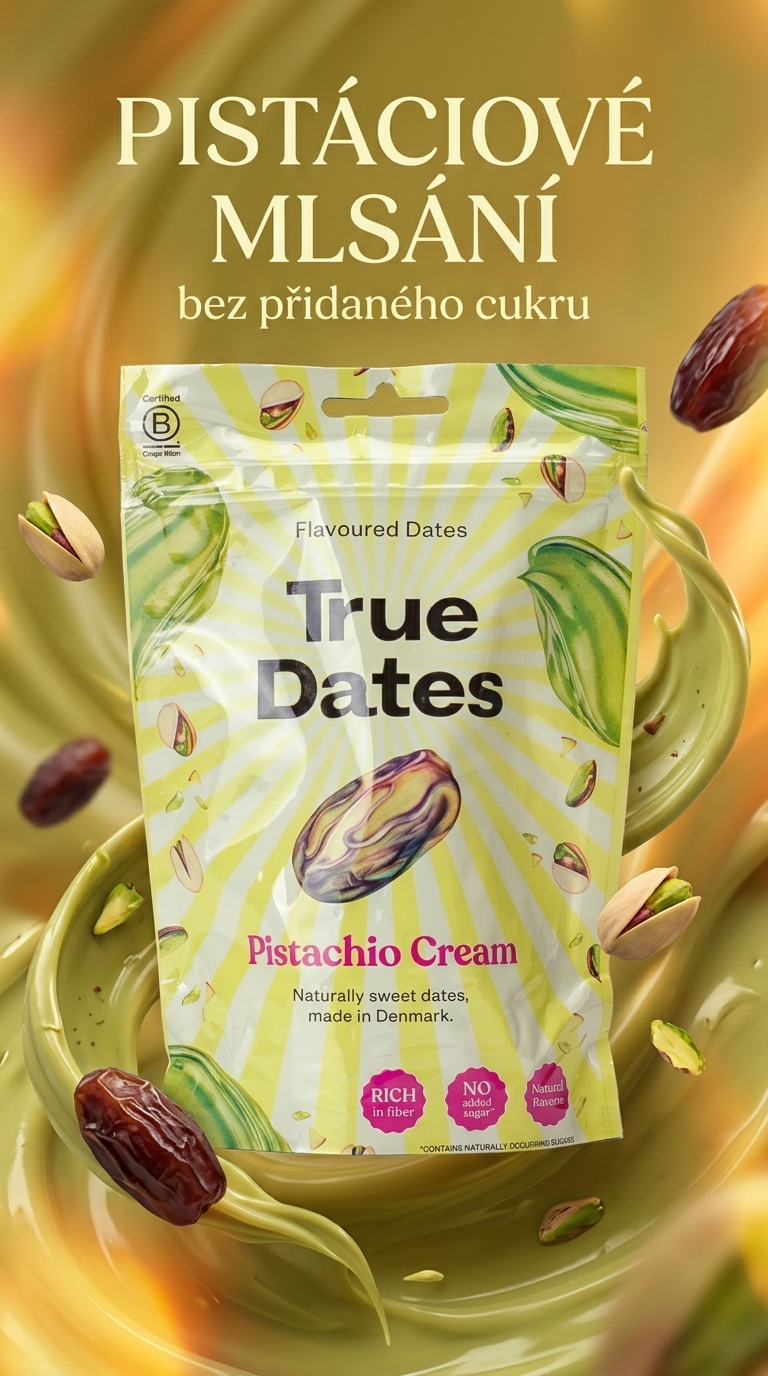 True Dates datle s pistáciovým krémem 100 g - lifestyle poster