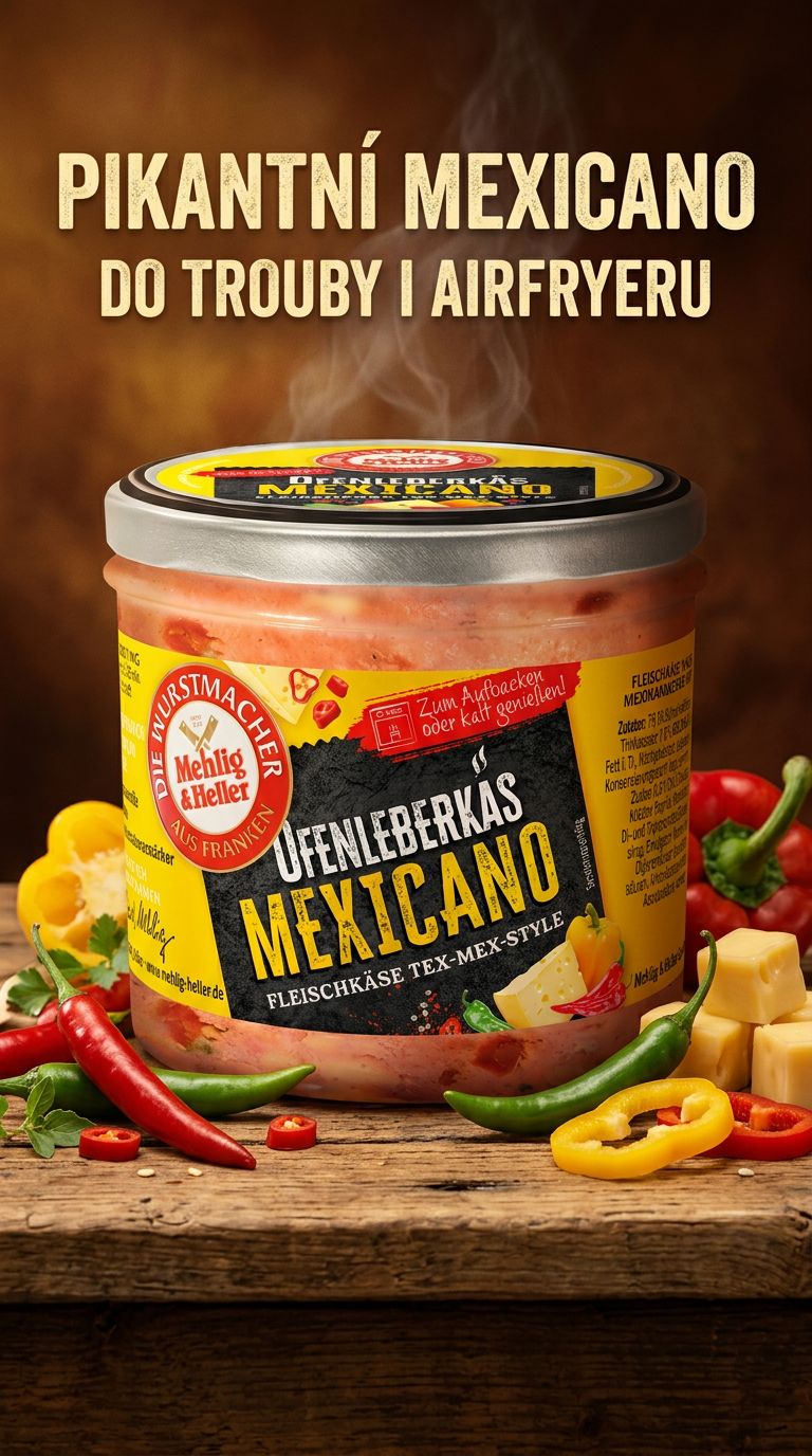 Mehlig & Heller pečená masová sekaná Mexicano ve skle 250 g - lifestyle poster