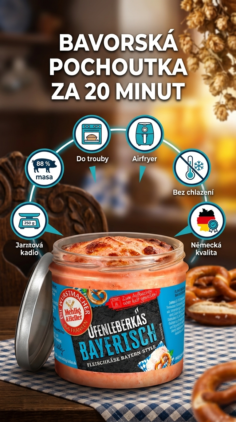 Mehlig & Heller bavorská sekaná ve skle 250 g - mobilní infografika