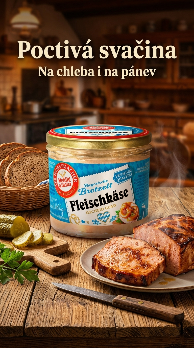 Mehlig & Heller bavorská masová specialita z vepřového kolena ve skle 250 g - lifestyle poster
