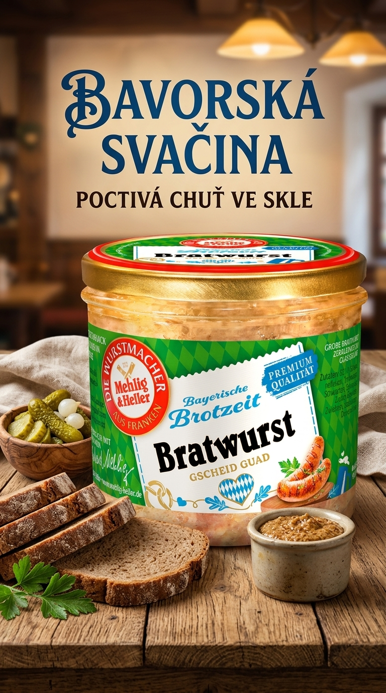 Mehlig & Heller bavorská klobásová specialita ve skle 250 g - lifestyle poster