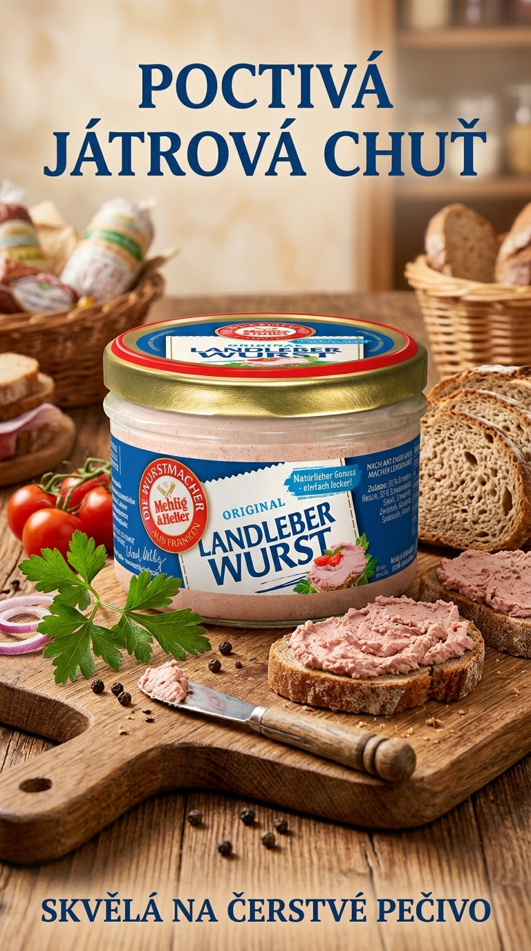 Mehlig & Heller venkovská játrová pomazánka 200 g - lifestyle poster