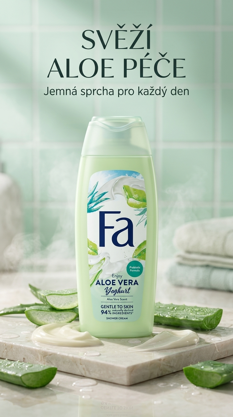 Fa sprchový gel Aloe Vera Yogurt 400 ml - lifestyle poster