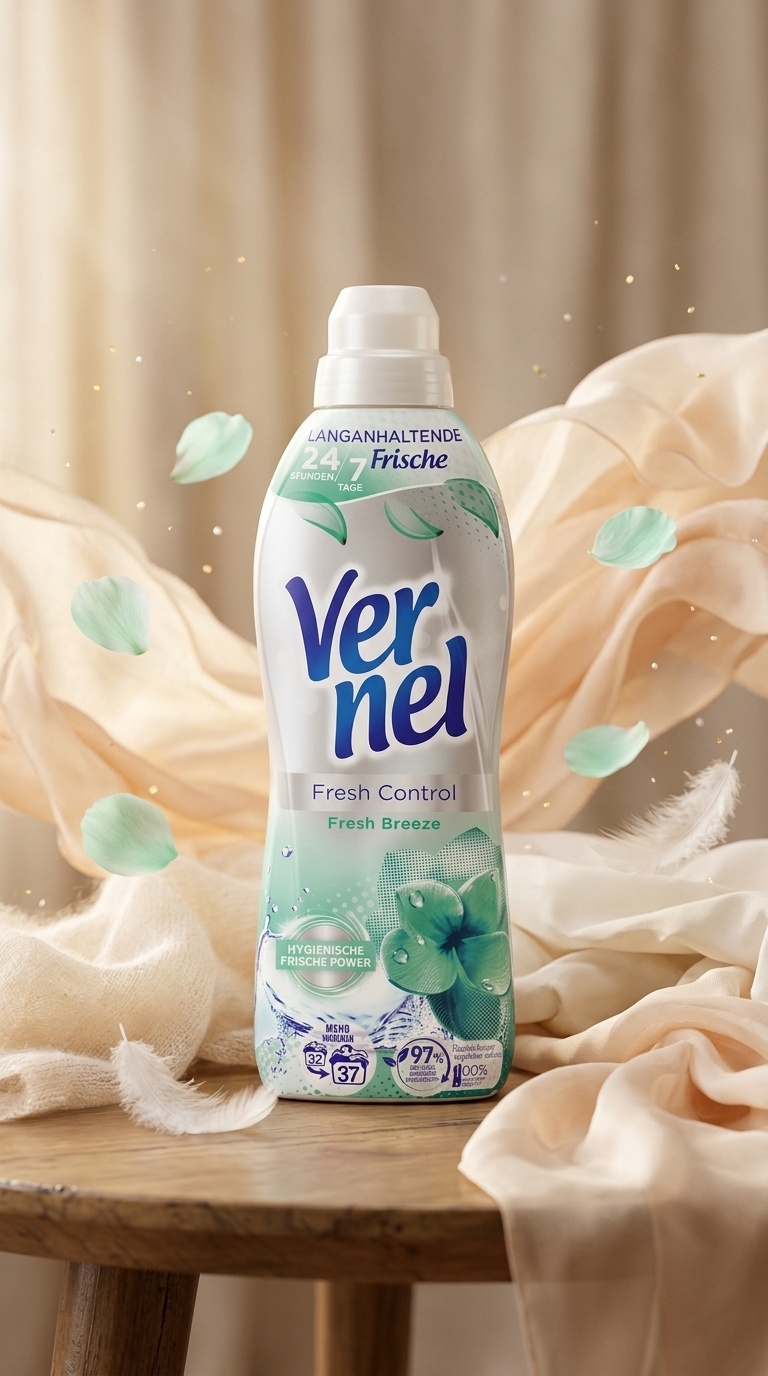 Vernel Fresh Control Fresh Breeze aviváž 37 dávek 814 ml - lifestyle poster