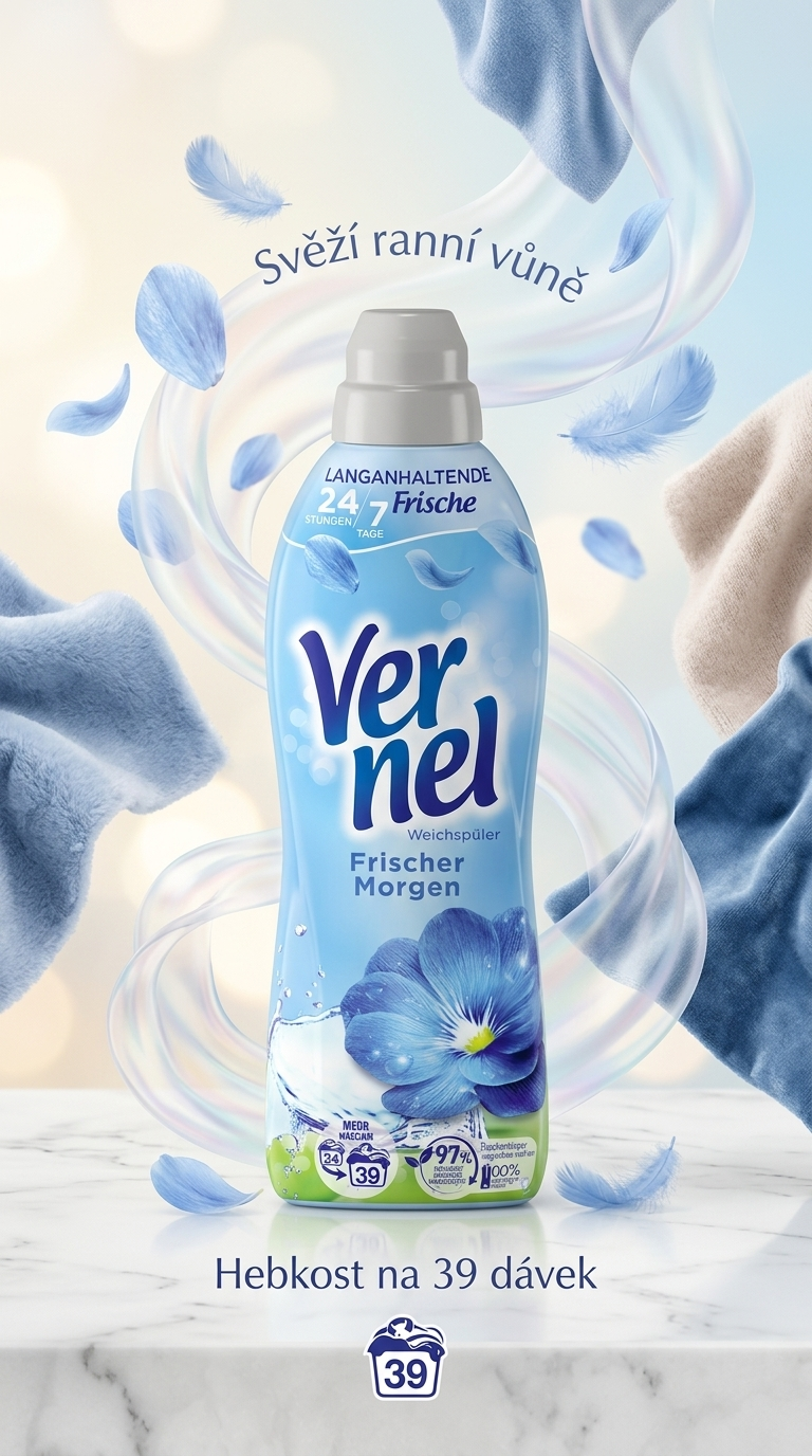 Vernel aviváž Svěží ráno 39 dávek, 858 ml - lifestyle poster