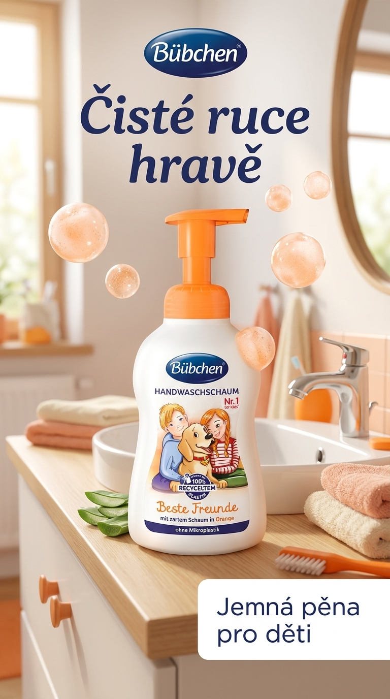 Bübchen dětská pěna na mytí rukou Nejlepší kamarád 300 ml - lifestyle poster