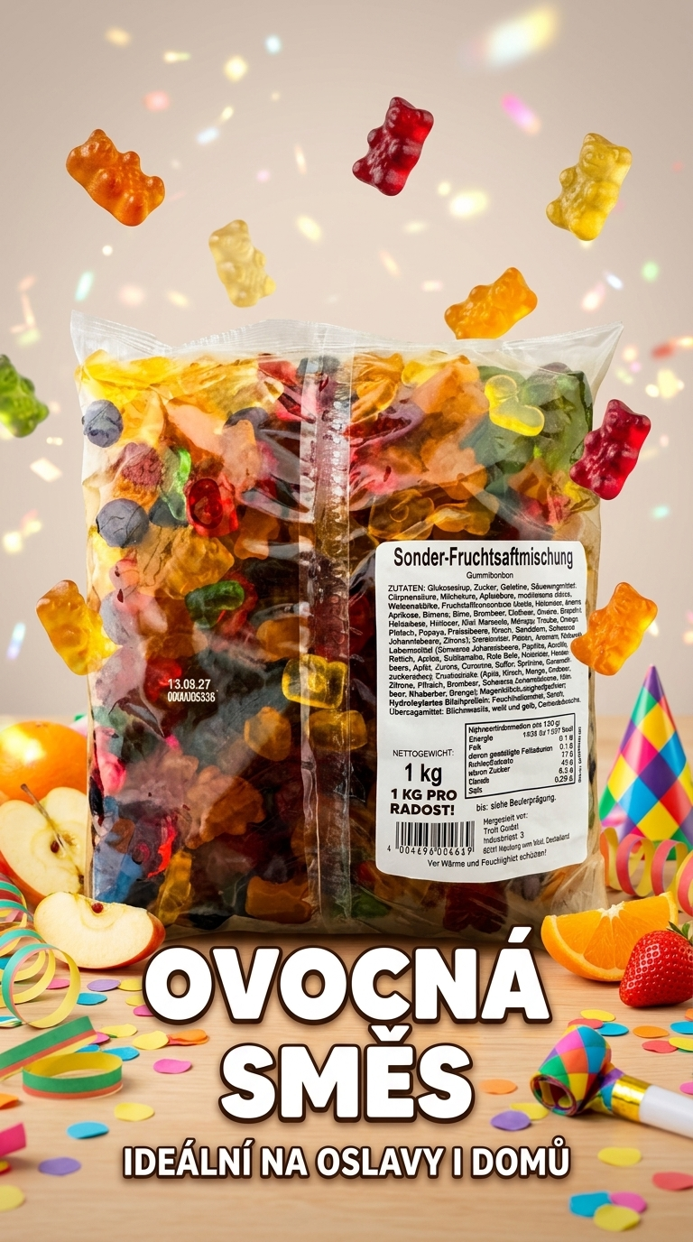 Trolli ovocná želé směs 1 kg - lifestyle poster