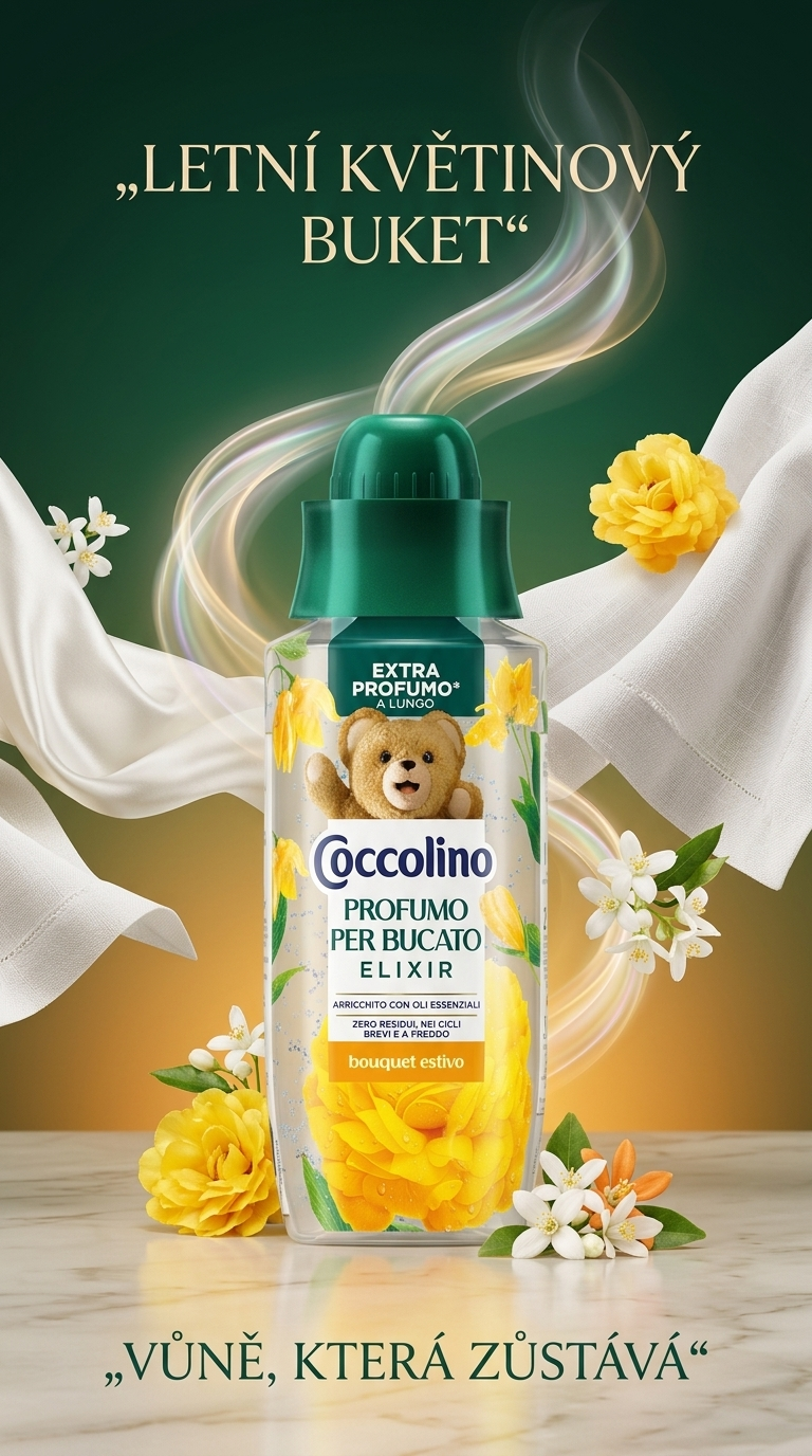 Coccolino Bouquet Estivo – letní květinová vůně pro prádlo