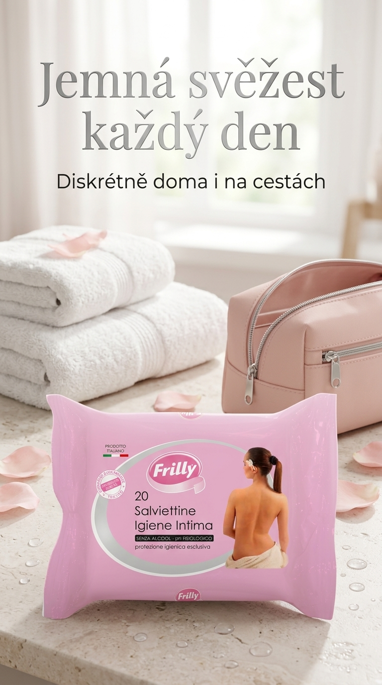Frilly intimní čisticí ubrousky bez alkoholu 20 ks - lifestyle poster
