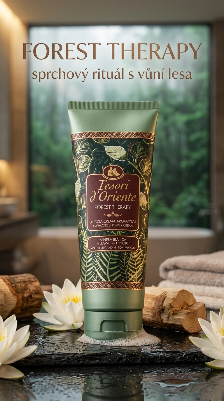 Tesori d'Oriente Forest Therapy sprchový krém 250 ml - lifestyle poster