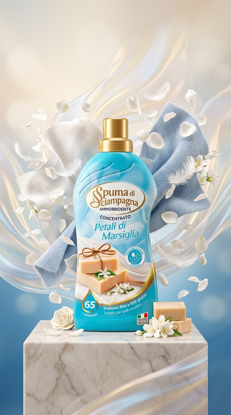 Spuma di Sciampagna koncentrovaná aviváž s vůní Marseille 65 dávek, 1,3 l - lifestyle poster