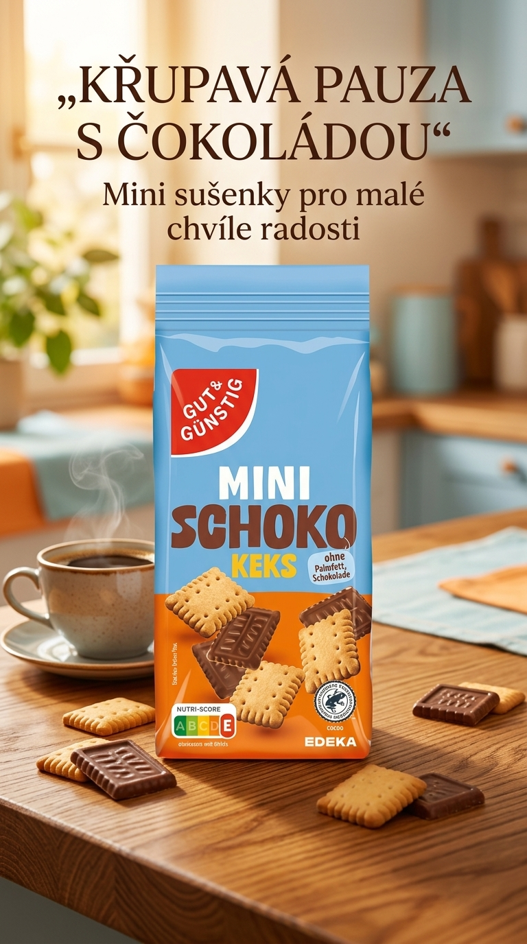 G&G mini sušenky s mléčnou čokoládou – lifestyle poster
