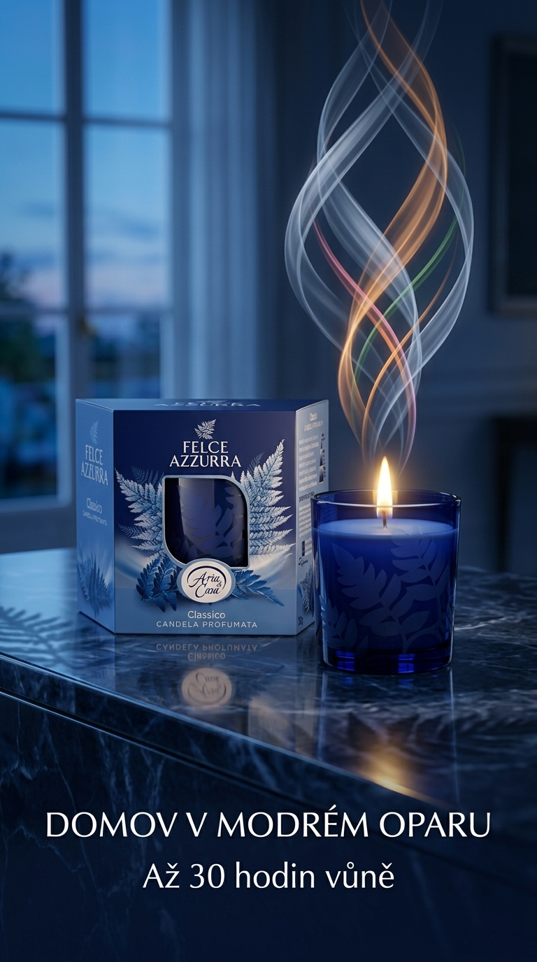 Felce Azzurra Classico - elegantní vonná svíčka v interiéru