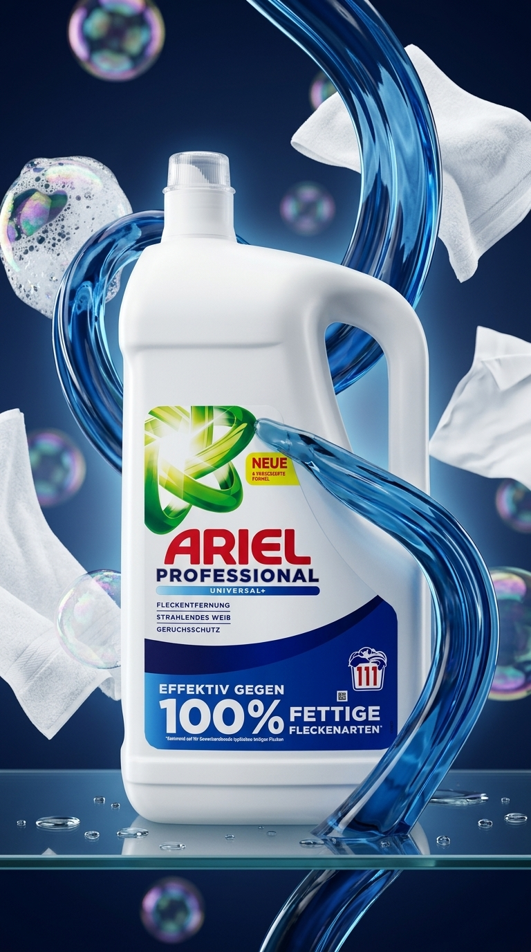 Ariel Professional prací gel Universal+ 111 praní 4,995 l - lifestyle poster