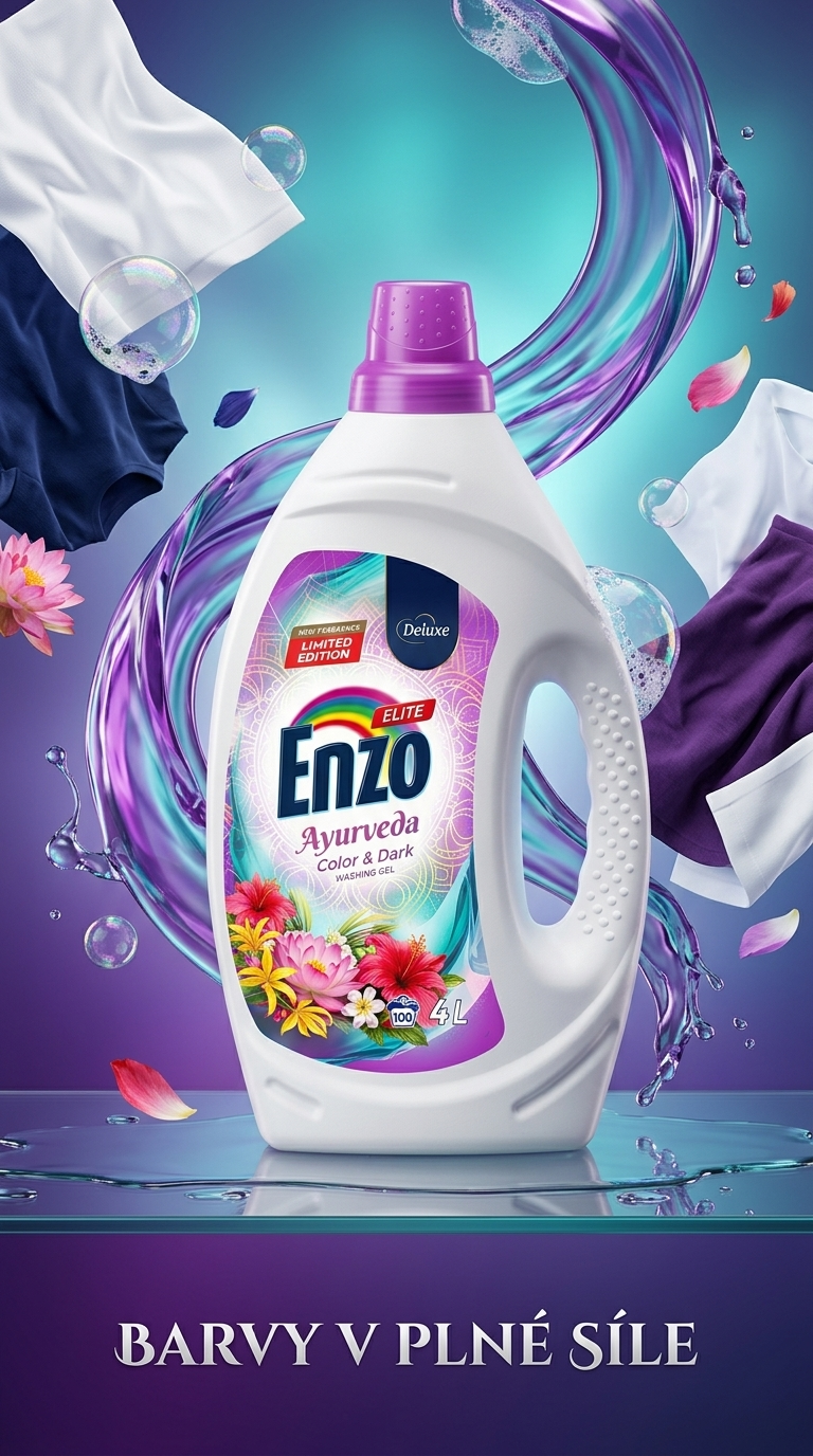 Enzo Elite Ayurveda prací gel - lifestyle poster