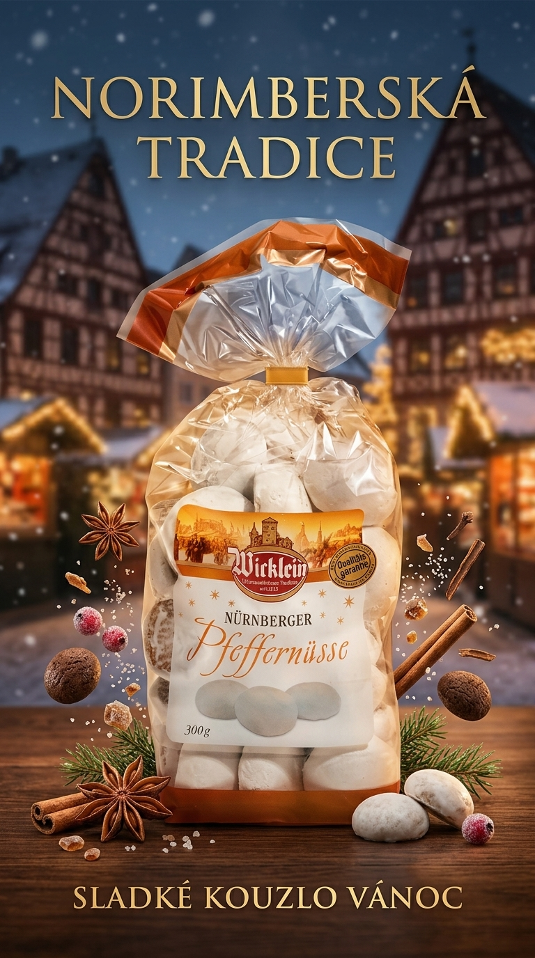 Wicklein glazované norimberské perníčky 300 g - vánoční lifestyle poster