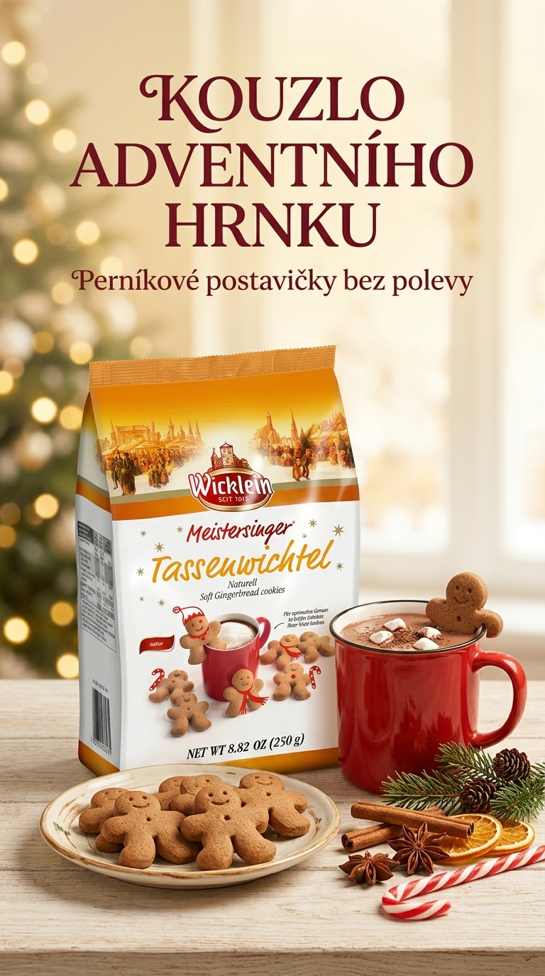 Wicklein perníkové postavičky na hrnek bez polevy 250 g - adventní lifestyle poster