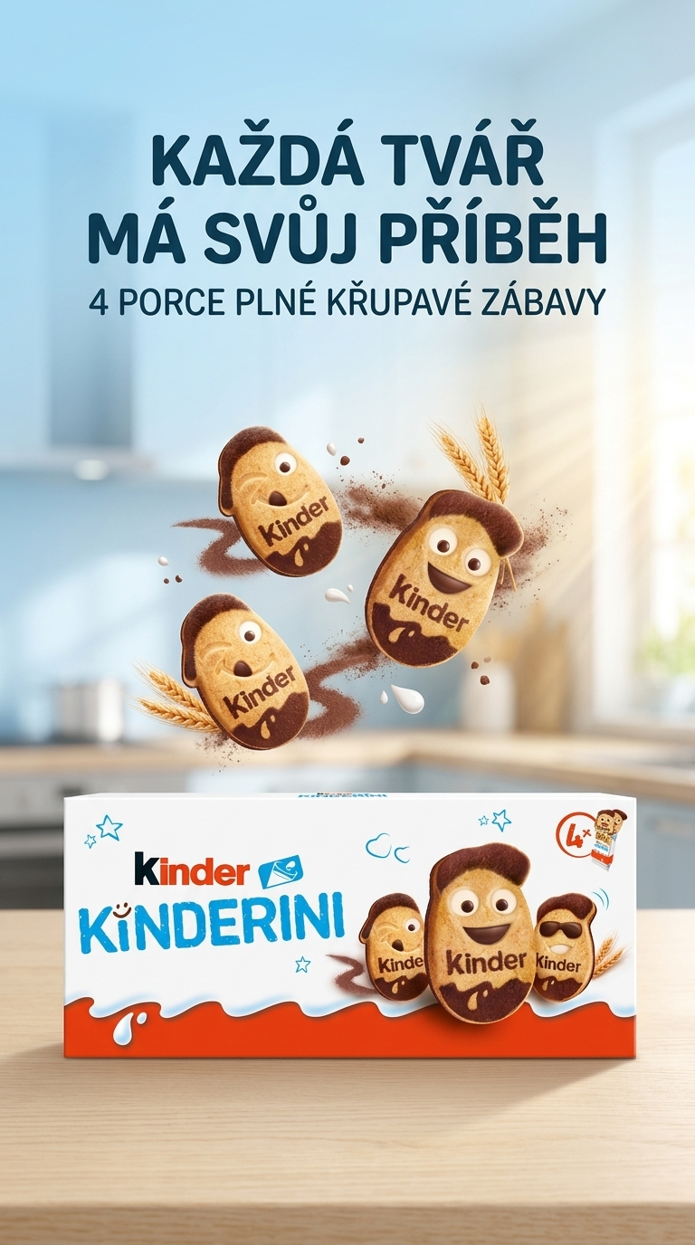 Kinder Kinderini – hravý lifestyle poster