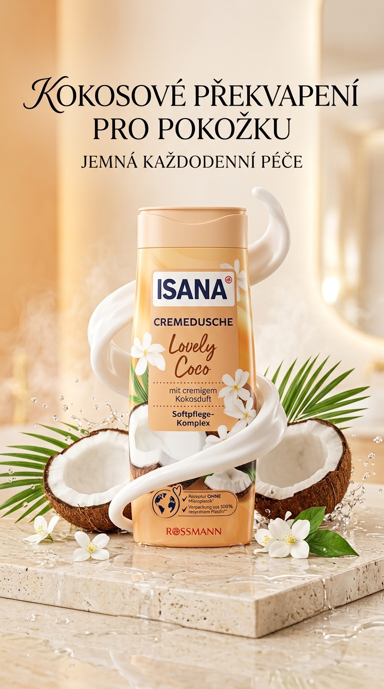 Isana Lovely Coco - kokosový sprchový rituál