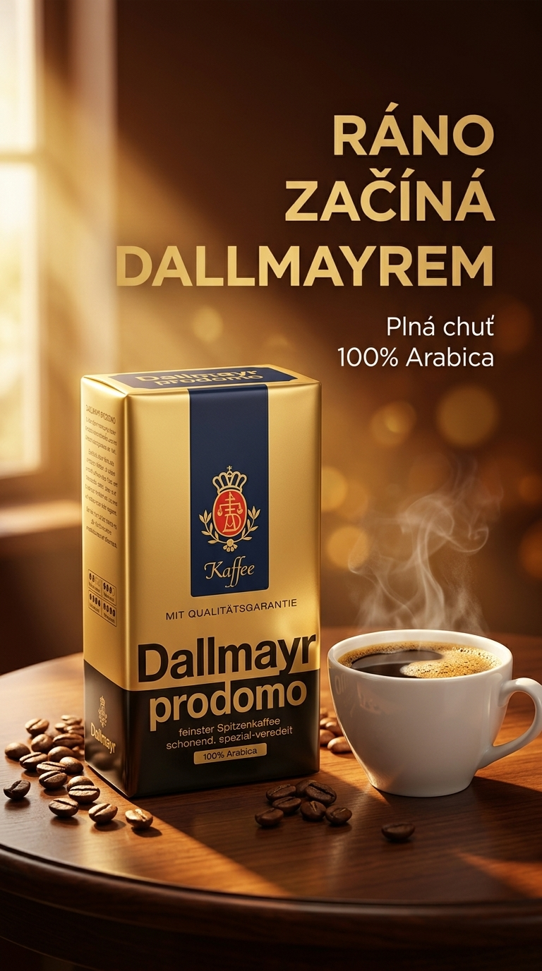 Dallmayr Prodomo mletá káva 500 g - lifestyle poster