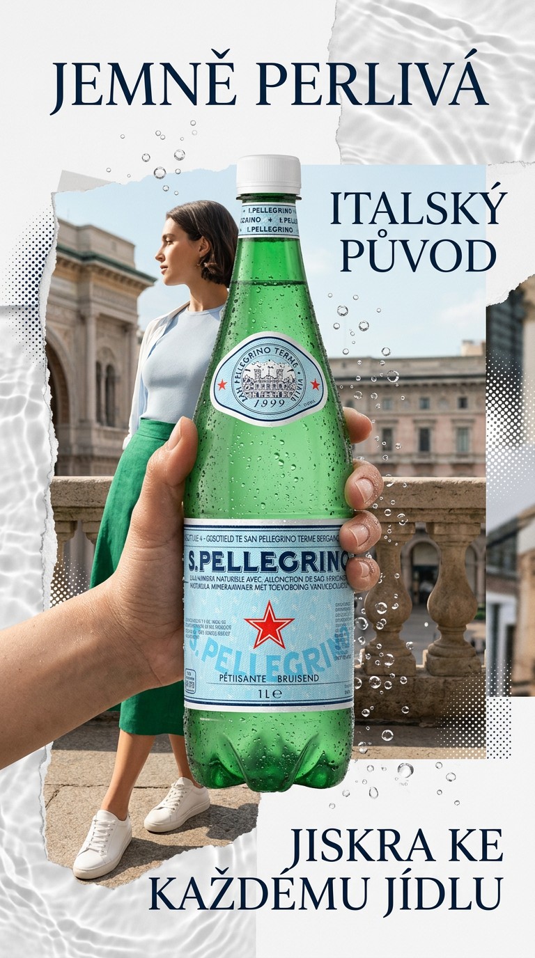 S.Pellegrino 1 l – italský lifestyle poster