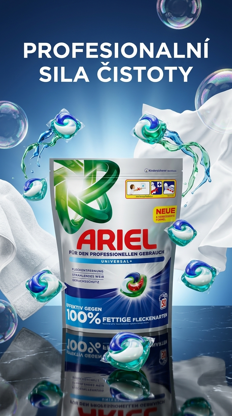 Ariel Professional kapsle – reklamní poster