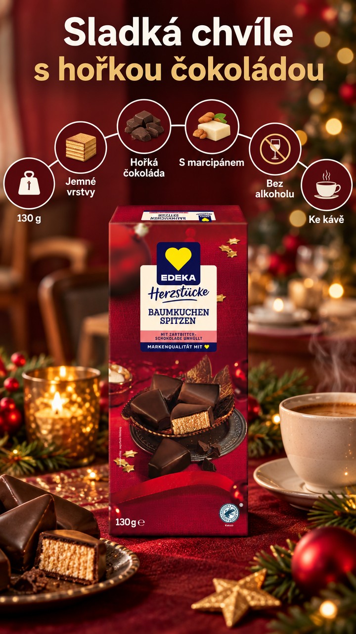 Dortové špičky Edeka – mobilní přehled