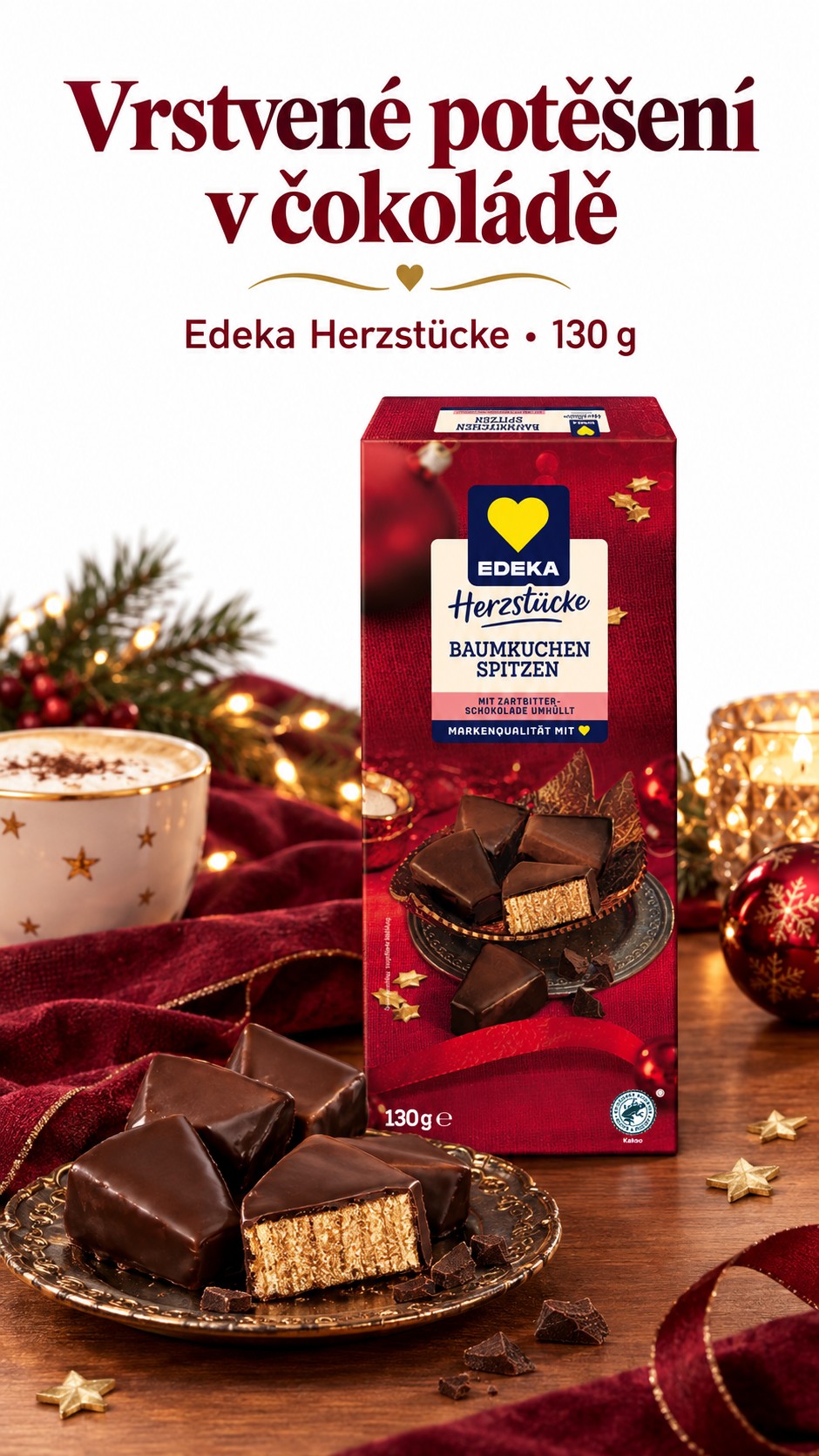 Slavnostní podávání dortových špiček Edeka