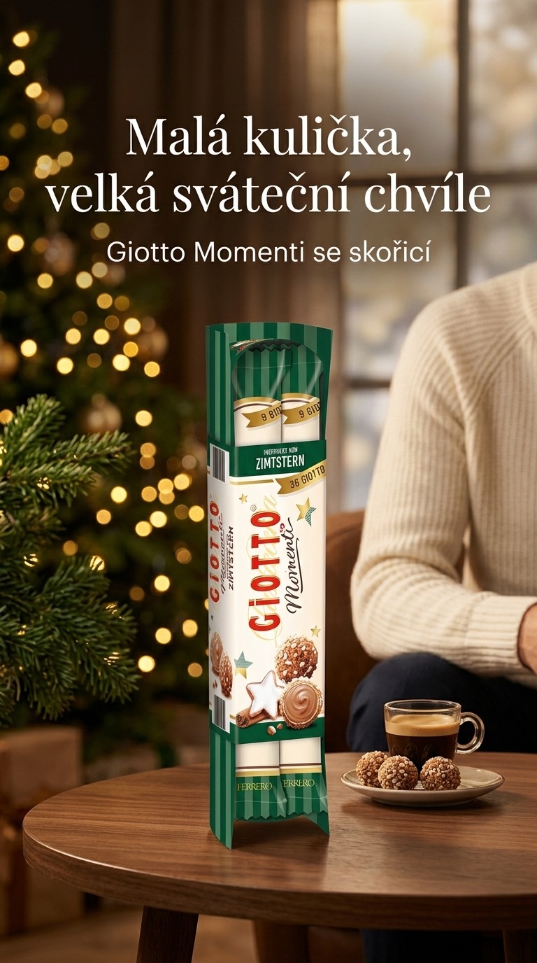 Giotto Momenti skořicové kuličky 154 g – sváteční chvíle u kávy