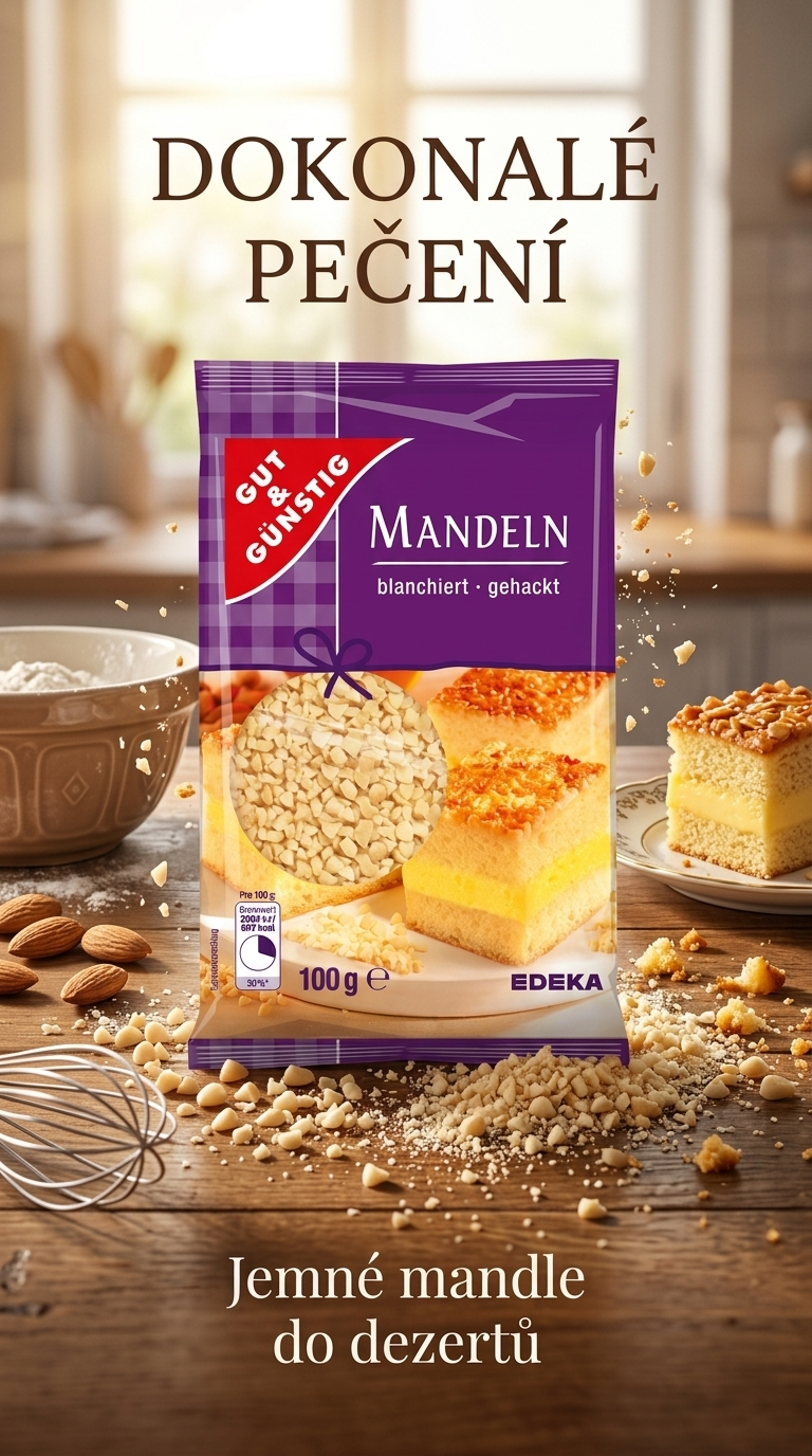 G&G nasekané blanšírované mandle - lifestyle poster