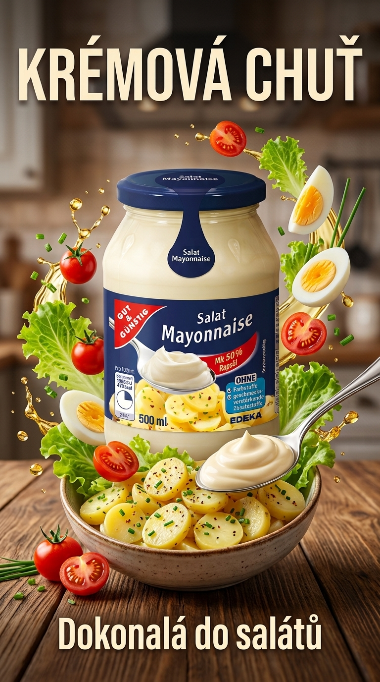 G&G Salátová majonéza 500 ml - krémová chuť do salátů