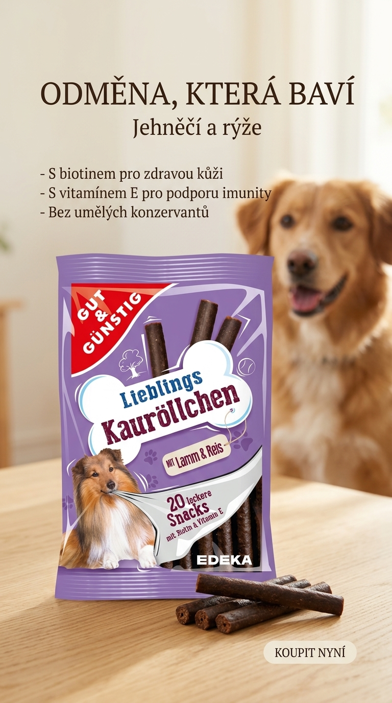 G&G Žvýkací trubičky s jehněčím a rýží - lifestyle poster