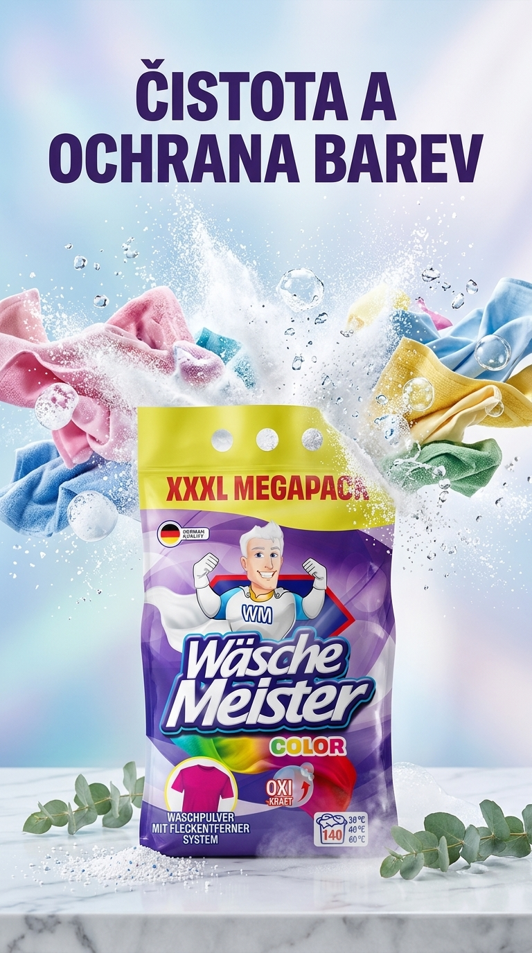Wäsche Meister Color prací prášek - lifestyle poster