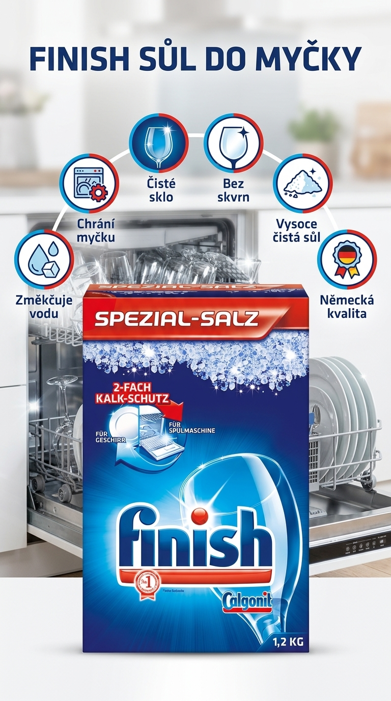 Finish sůl do myčky - mobilní infografika