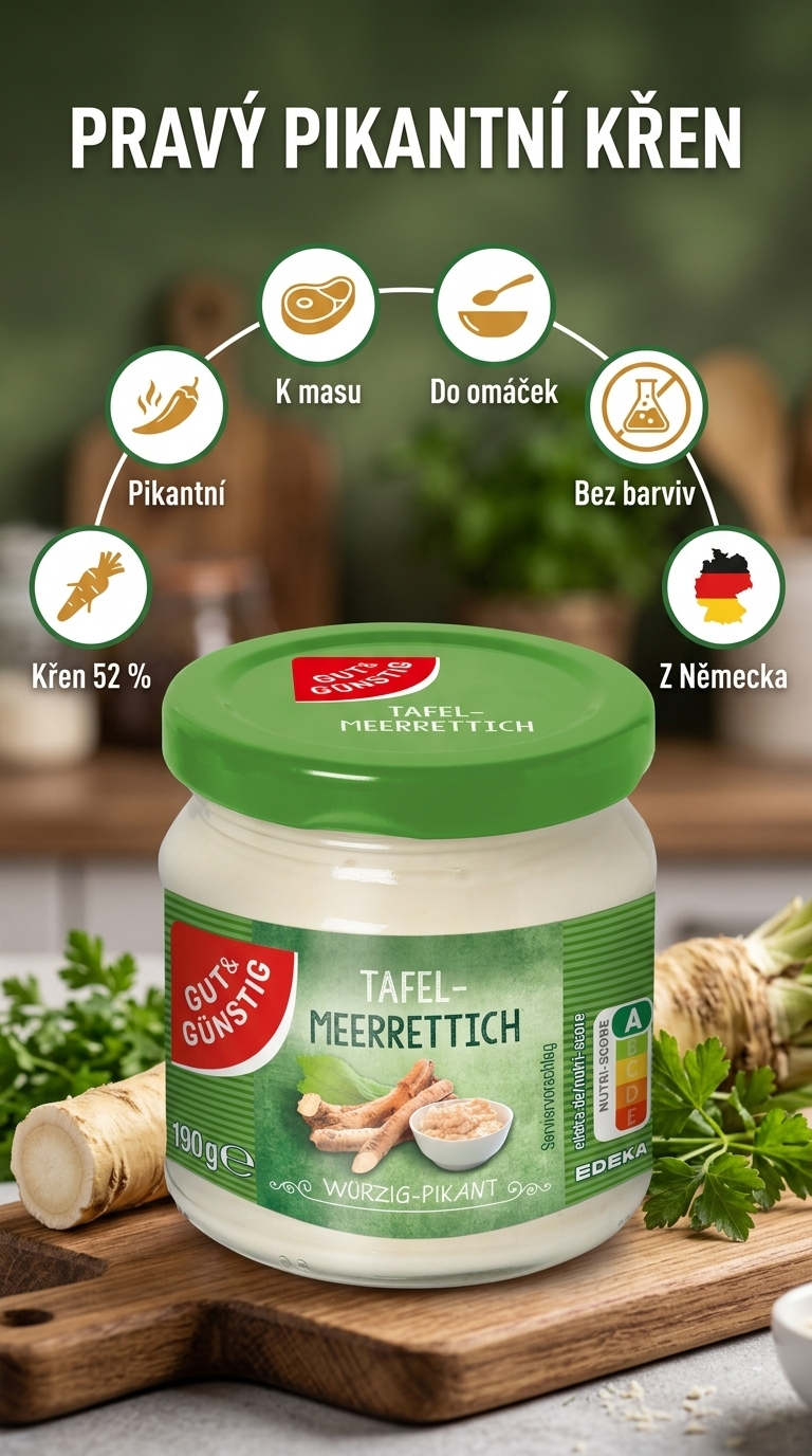G&G Křen pikantní 190g - mobilní infografika