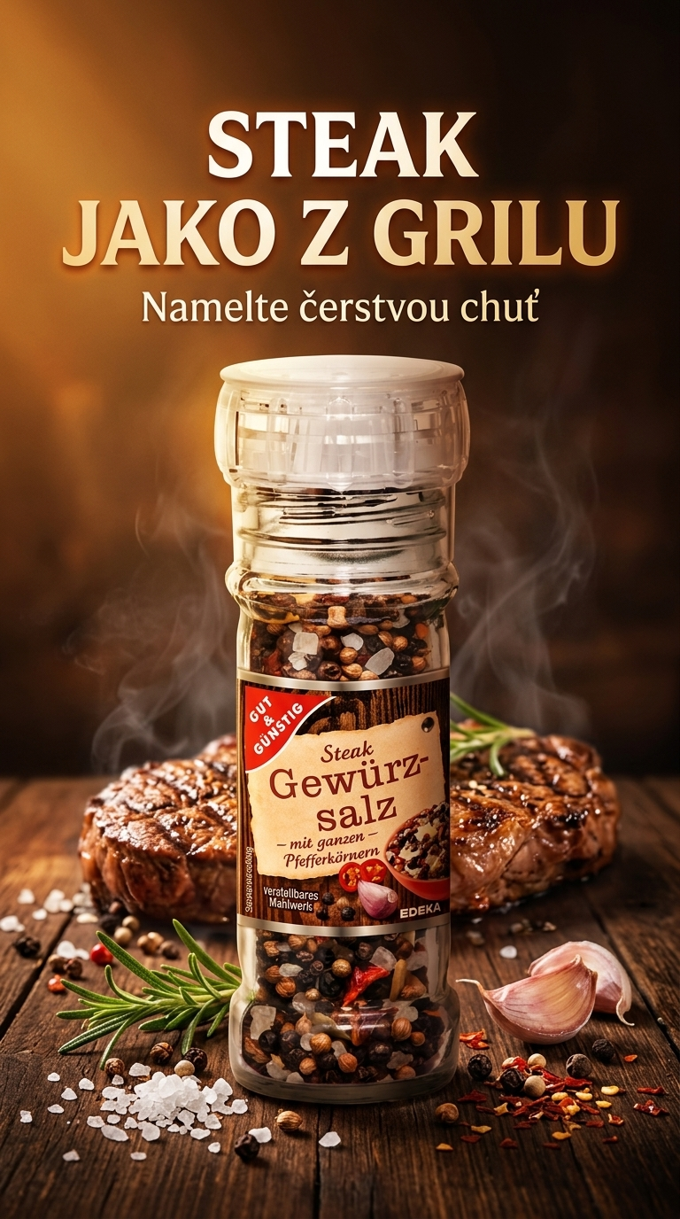 G&G steakové koření v mlýnku - lifestyle poster
