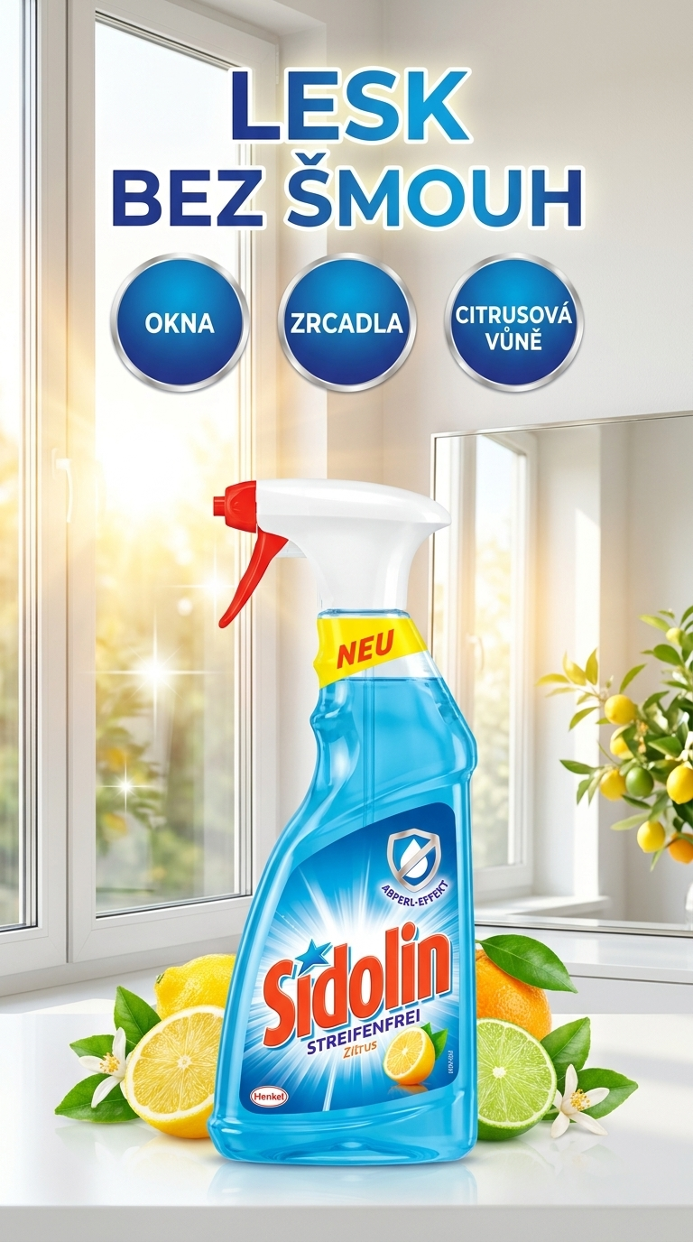 Sidolin čistič skla - lifestyle poster