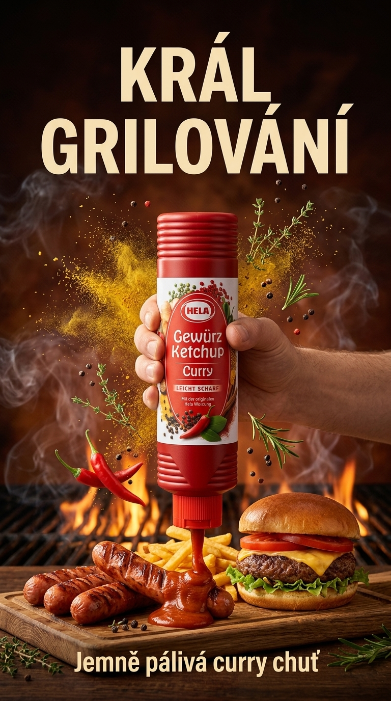 Hela Curry kečup - lifestyle poster