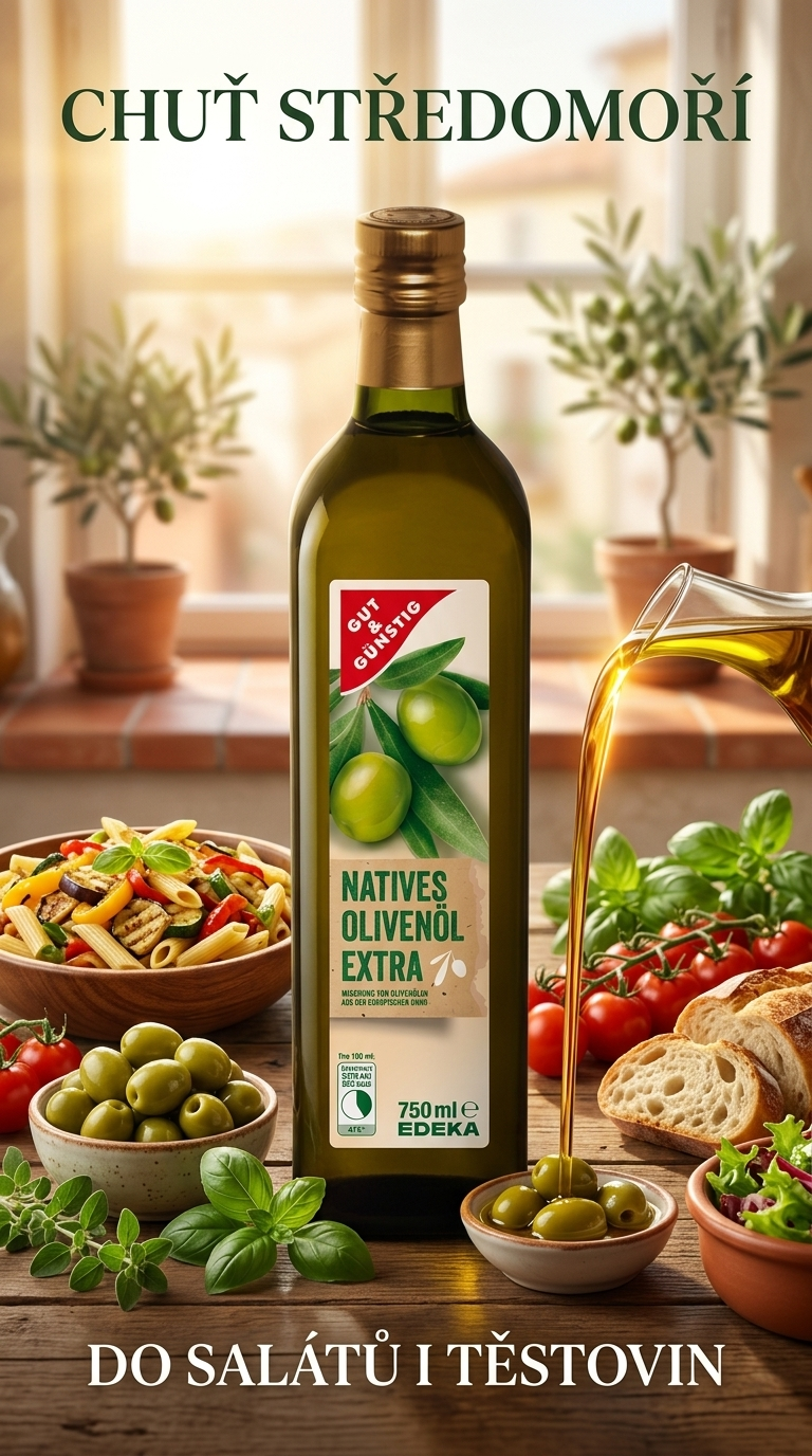 G&G extra panenský olivový olej 750 ml - lifestyle poster