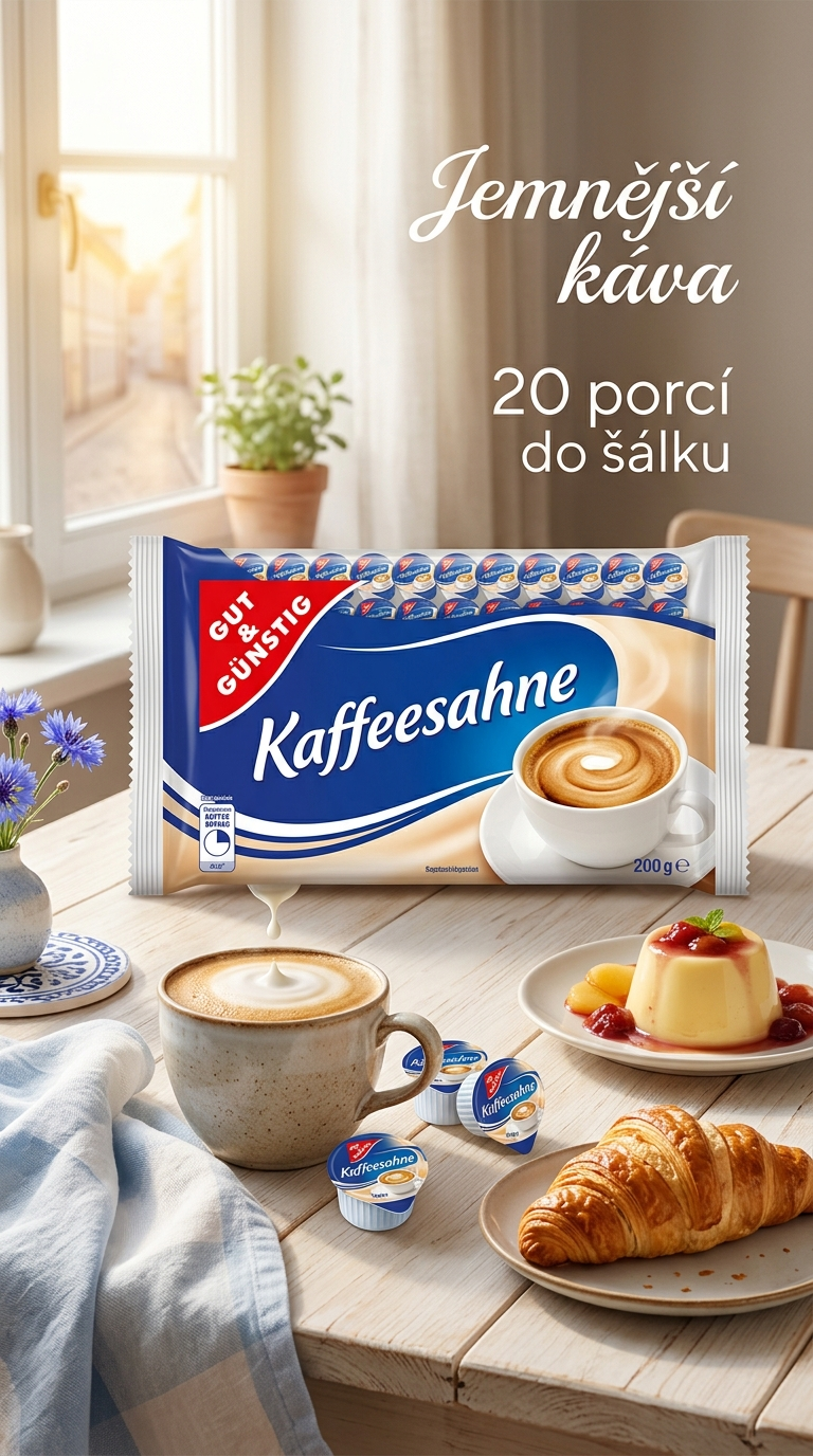 G&G Smetany do kávy 10% tuku 20 x 10g - lifestyle poster