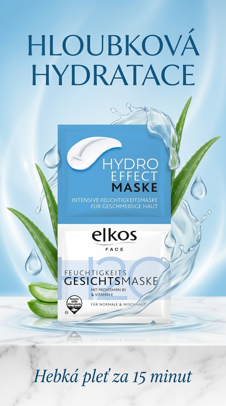 Elkos Hydro Effect maska - lifestyle poster