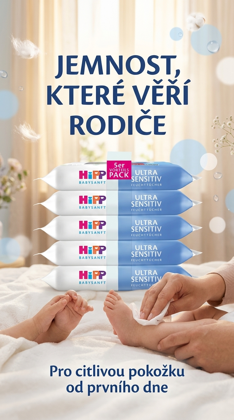 HiPP Babysanft Ultra Sensitiv ubrousky - lifestyle poster